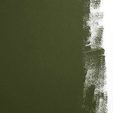 BACKDROP | Premium Exterior Paint | Semi-Gloss Finish for Outdoor Trim & Doors | Self-Priming, Low VOC, Green Wise Certified | NIGHT ON EARTH - Dark Olive Green | 0.5 Gallon