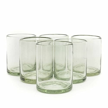 Shop Artisan Hand-Blown Clear Tumbler Set from Mexico