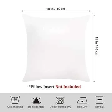 Boho Rainbow Throw Pillow Covers Set of 4 for Kids