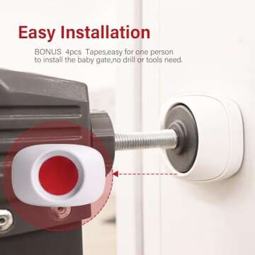 EUDEMON Safety Baby Gate Wall Protector Wall Saver for Pressure Mounted Gate Protect Walls/Baseboard...