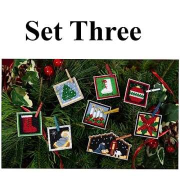Advent Trilogy Mill Hill Beaded Cross Stitch Kits Set of 3