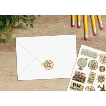 Teacher Created Resources Travel The Map Stickers, Pack of 120