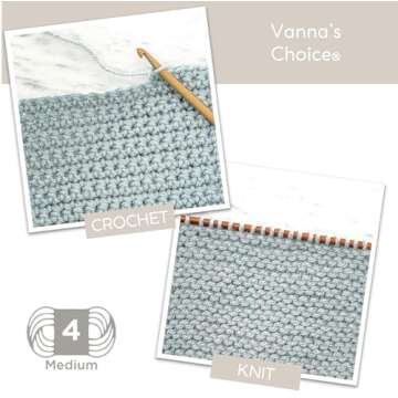 Lion Brand Yarn (1 Skein) Vanna's Choice Yarn, Pink