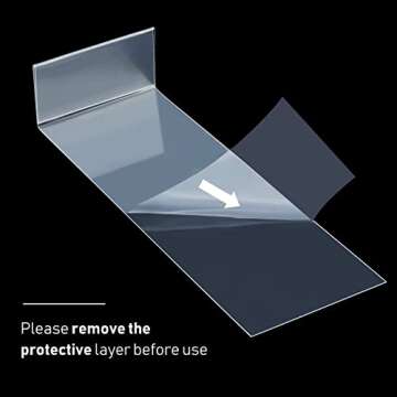 Containlol 15 Pieces Moveable Shelf Label Holders Clear Transparent Shelves Tags Index Card Pockets Library Markers Label Display Holder for Classroom Office Book(9.06 x 3.03 x 1.57 Inch)