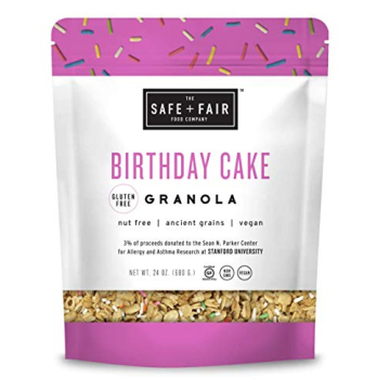 Safe & Fair Birthday Cake Granola Nut-Free Delight 24oz
