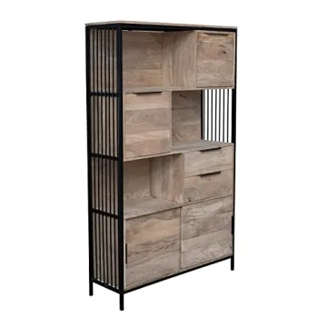 Stylish Bloomingville Wood and Metal Storage Cabinet