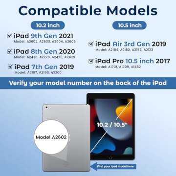 BLUTLOTUS for iPad 9th Gen - Backlit Wireless Keyboard Case with Pencil Holder