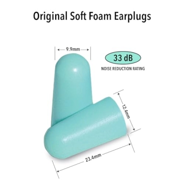 Mack's Original Soft Foam Earplugs, 50 Pair - 33dB Highest NRR, Comfortable Ear Plugs for Sleeping, Snoring, Work, Travel & Loud Events | Made in USA