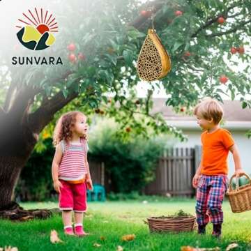 SunVara Mason Bee House Bees Wild Pollinator Bee Hotel Mason Bee Houses for Pollinating Bees Garden ...