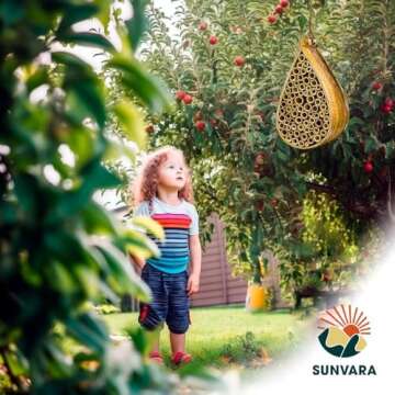 SunVara Mason Bee House Eco-Friendly Garden Pollinator Hotel