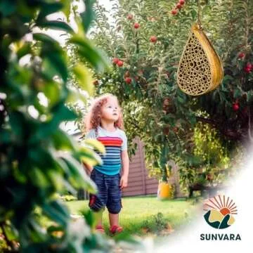 SunVara Mason Bee House Eco-Friendly Garden Pollinator Hotel
