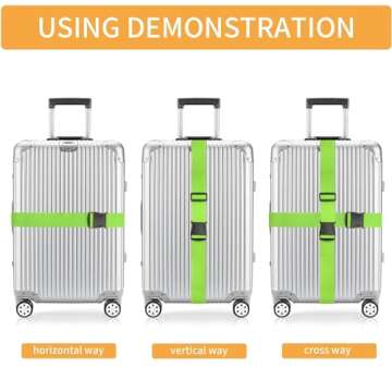 Durable BILIONE Luggage Straps for Safe Travel Bags