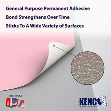 3” X 2" Direct Thermal Perforated Stickers Labels for Barcodes, Address, Small Business Labeling, Inventory and Color Coding - Compatible with Zebra, Rollo, Munbyn, and More (1 ROLL, Pink)