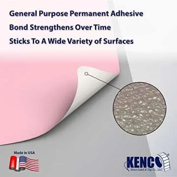 3” X 2" Direct Thermal Perforated Stickers Labels for Barcodes, Address, Small Business Labeling, Inventory and Color Coding - Compatible with Zebra, Rollo, Munbyn, and More (1 ROLL, Pink)