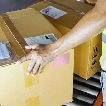 3” X 2" Direct Thermal Perforated Stickers Labels for Barcodes, Address, Small Business Labeling, Inventory and Color Coding - Compatible with Zebra, Rollo, Munbyn, and More (1 ROLL, Pink)