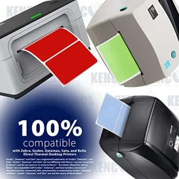 3” X 2" Direct Thermal Perforated Stickers Labels for Barcodes, Address, Small Business Labeling, Inventory and Color Coding - Compatible with Zebra, Rollo, Munbyn, and More (1 ROLL, Pink)