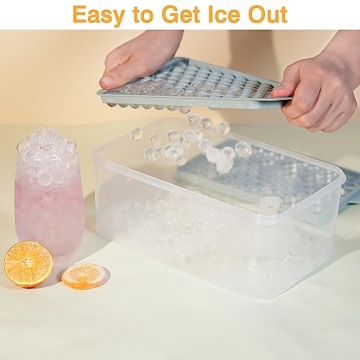 Lamesa Mini Ice Cube Trays - 4 Pack of Tiny Ice Cube Molds