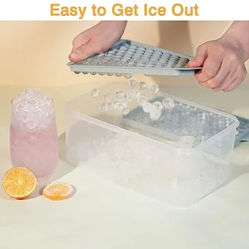 Lamesa Mini Ice Cube Trays - 4 Pack of Tiny Ice Cube Molds