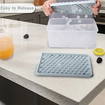 Lamesa Mini Ice Cube Trays - 4 Pack of Tiny Ice Cube Molds