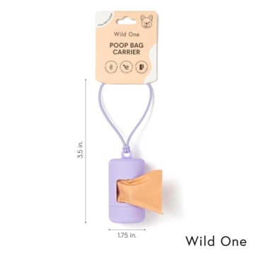 Wild One Stylish Dog Poop Bag Holder with Twist Top