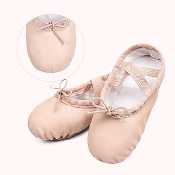 Stelle Ballet Shoes for Girls & Boys - Comfortable Dance Slippers