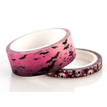 Conquest Journals Gothic Washi Tape Bundle for Creative Projects