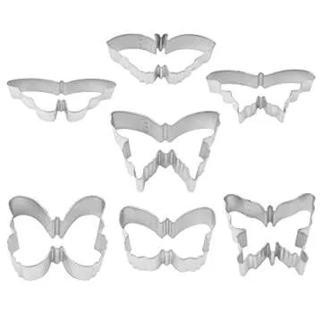 R&M International Butterfly Cookie Cutters Assorted Sizes Set
