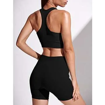 LNSK Seamless Women 2 Piece Workout Set for Active Lifestyle