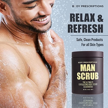 Men's Exfoliating Body Scrub for Smooth Skin Care