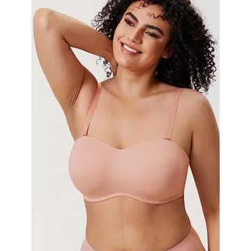 DELIMIRA Seamless Strapless Minimizer Bra for Big Busts
