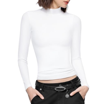 Buy PUMIEY Long Sleeve Women’s Turtleneck Shirt Online