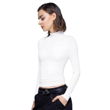 Buy PUMIEY Long Sleeve Women’s Turtleneck Shirt Online