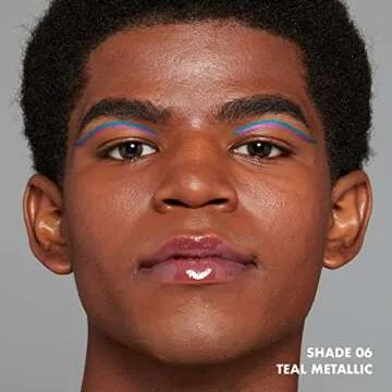 NYX PROFESSIONAL MAKEUP Epic Wear Metallic Liquid Liner, Long-Lasting Waterproof Eyeliner - Teal Met...