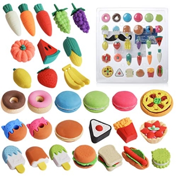 Mr. Pen 30 Food Erasers - Fun, Puzzle & Educational Toys