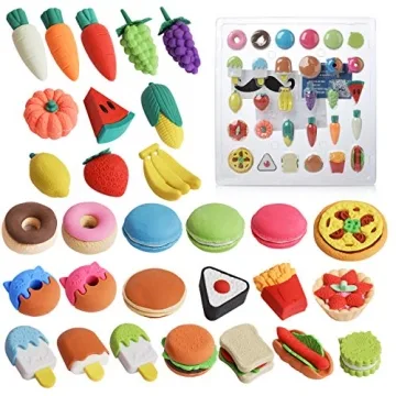 Mr. Pen 30 Food Erasers - Fun, Puzzle & Educational Toys