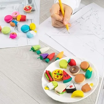 Mr. Pen 30 Food Erasers - Fun, Puzzle & Educational Toys