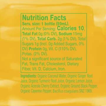 Vive Organic Immune Support Shot - Cold-Pressed Wellness Boost