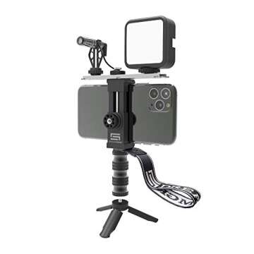 DREAMGRIP SCOUT MOJO 2 Plus Modular Rig Kit with 3 Microphones,LED Light,and ALL-IN Accessories Set ...