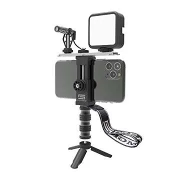 DREAMGRIP SCOUT MOJO 2 Plus Modular Rig Kit with 3 Microphones,LED Light,and ALL-IN Accessories Set ...