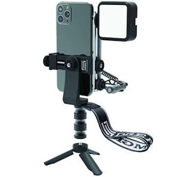 DREAMGRIP SCOUT MOJO 2 Plus Modular Rig Kit with 3 Microphones,LED Light,and ALL-IN Accessories Set for PRO Video Production with Any Smartphone for Journalists,Vloggers,YouTubers,and Content Creators
