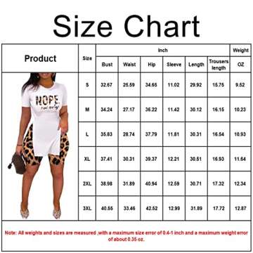 MRSYVES 2 Piece Outfits for Women Short Sleeve Side Split Pullover Shirts and Bodycon High Waist Leggings Pants Short Leopard XL