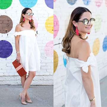 Stylish LEGITTA Orange Tassel Earrings for Every Occasion