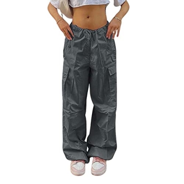 Stylish NHCDFA Parachute Cargo Pants for Women