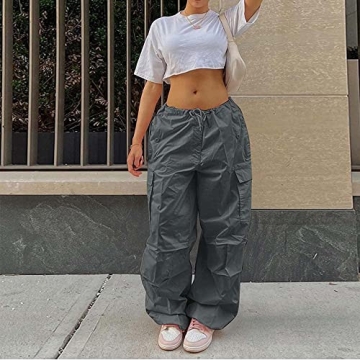 Stylish NHCDFA Parachute Cargo Pants for Women