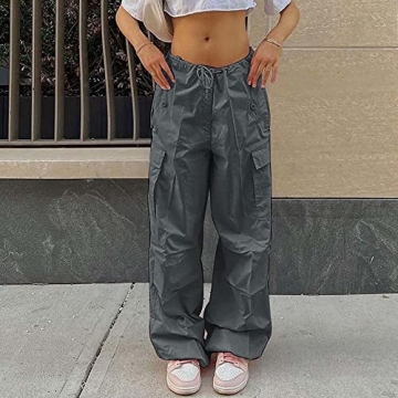 Stylish NHCDFA Parachute Cargo Pants for Women