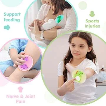 Hilph Kids Ice Packs for Boo Boos, Toddler Dinosaur Ice Pack Reusable Childrens Boo Boo Buddy Hot Cold Gel Packs for Kids Injuries, Pain Relief, Bumps & Bruises (3 Packs)