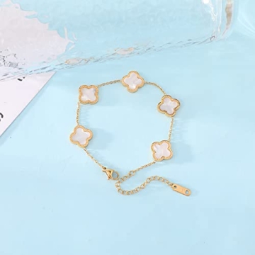 Elegant 18K Gold Plated Clover Bracelet Gift for All