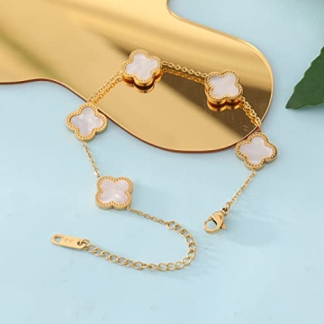 Elegant 18K Gold Plated Clover Bracelet Gift for All