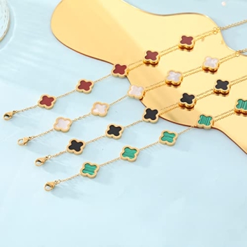 Elegant 18K Gold Plated Clover Bracelet Gift for All