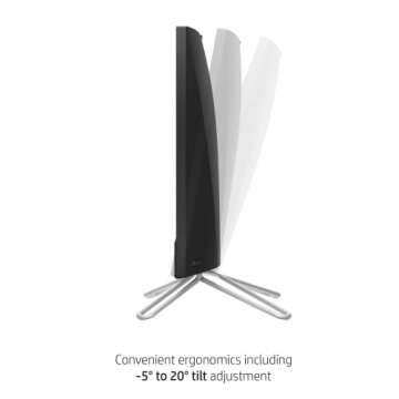 HP All-in-One Desktop, 21.5" FHD Screen, Intel Pentium Silver J5040 Processor, 8GB RAM, 256GB PCIe SSD, Webcam, HDMI, RJ45, Media Card Reader, Wi-Fi, Wireless KB & Mouse, Windows 11 Home, Black